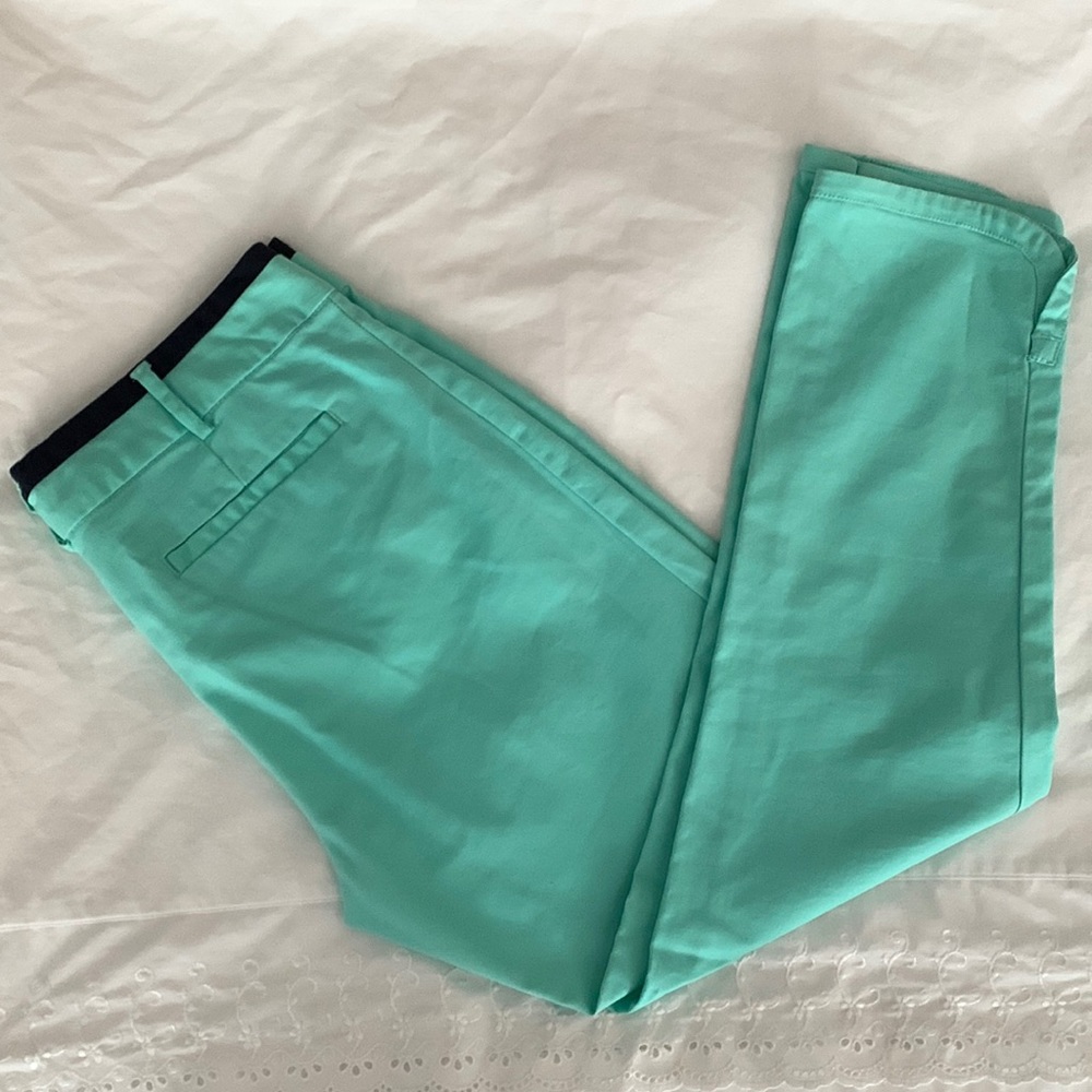 Anthropologie Teal Ankle Pants